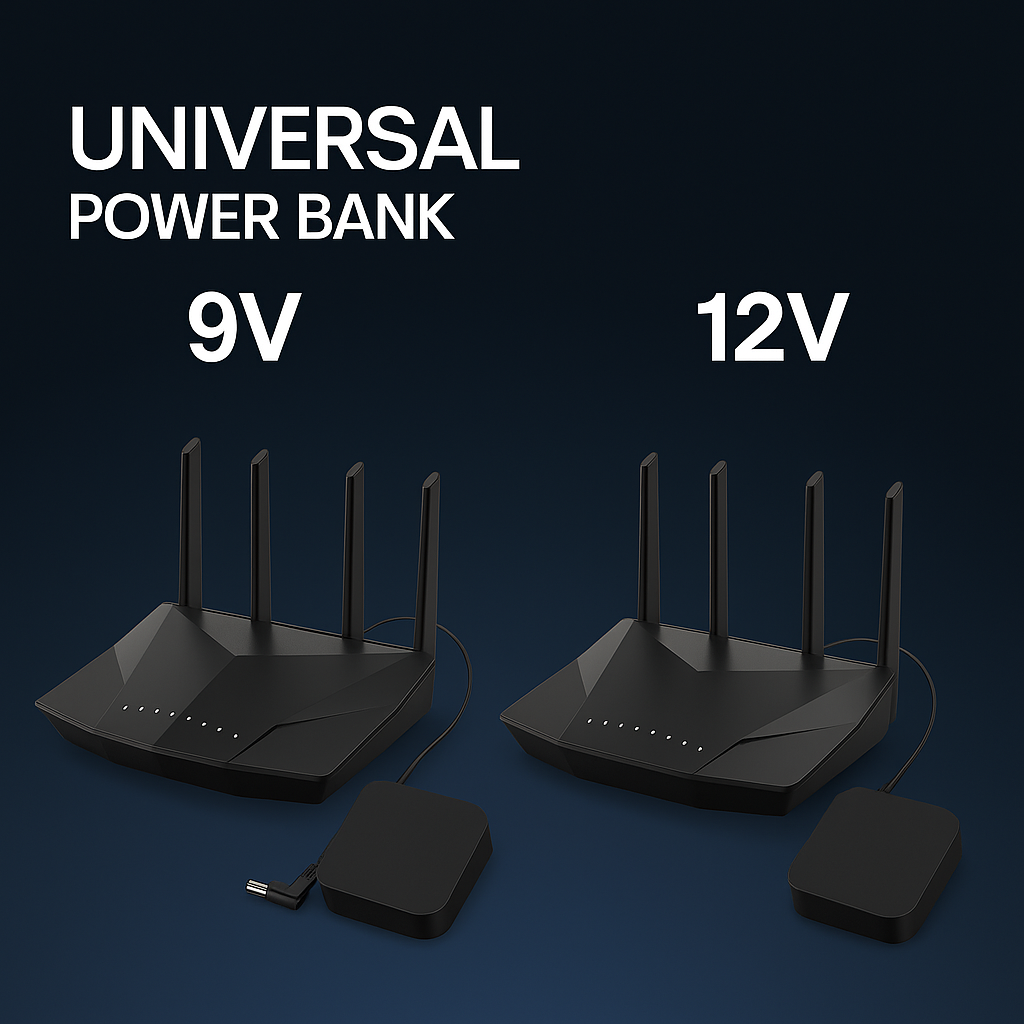 Wifi Router Power Bank 20000 mAH โ Reliable Backup Power for Seamless Internet Connectivity | Best Quality Power Bank For Wifi Router - Without Adapter ( Random Color )