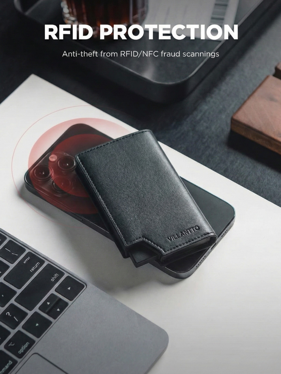 LEATHER SMART WALLET PRO - CLASSIC BLACK