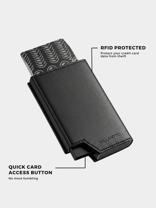 LEATHER SMART WALLET PRO - CLASSIC BLACK