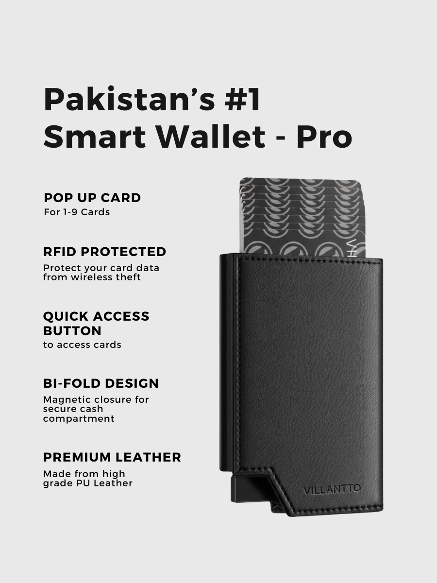 LEATHER SMART WALLET PRO - CLASSIC BLACK