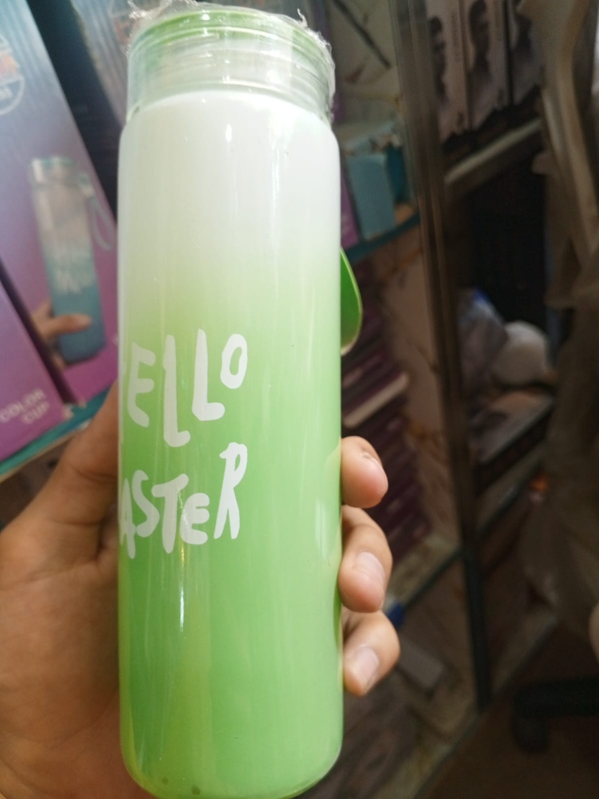 Portable Drinkware Frosted Glass Water Bottle