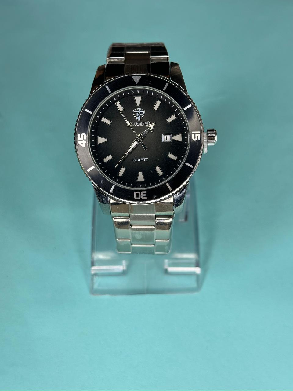 Premium Men's Stainless Steel Quartz Watch – Classic Dial Luxury Business Watch with Date Display