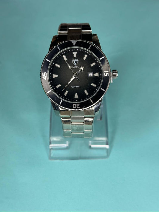 Premium Men's Stainless Steel Quartz Watch – Classic Dial Luxury Business Watch with Date Display