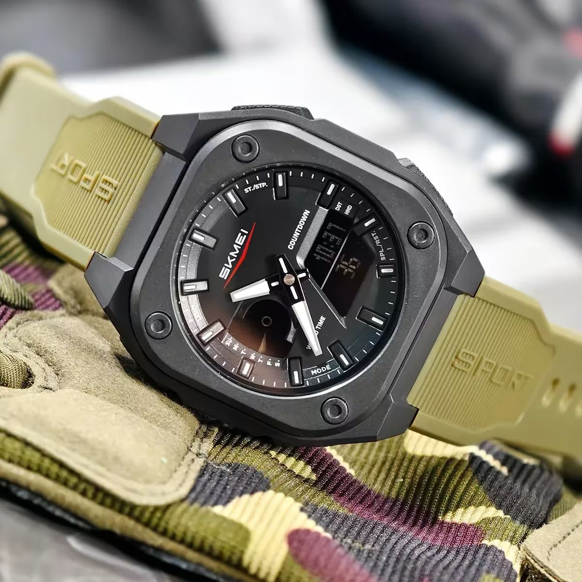 SKMEI Original Men's World Timer Sports Watch