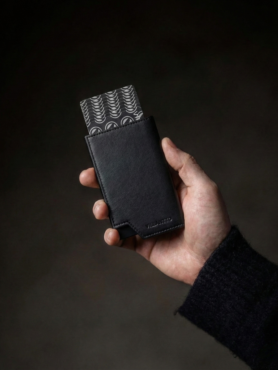 LEATHER SMART WALLET PRO - CLASSIC BLACK