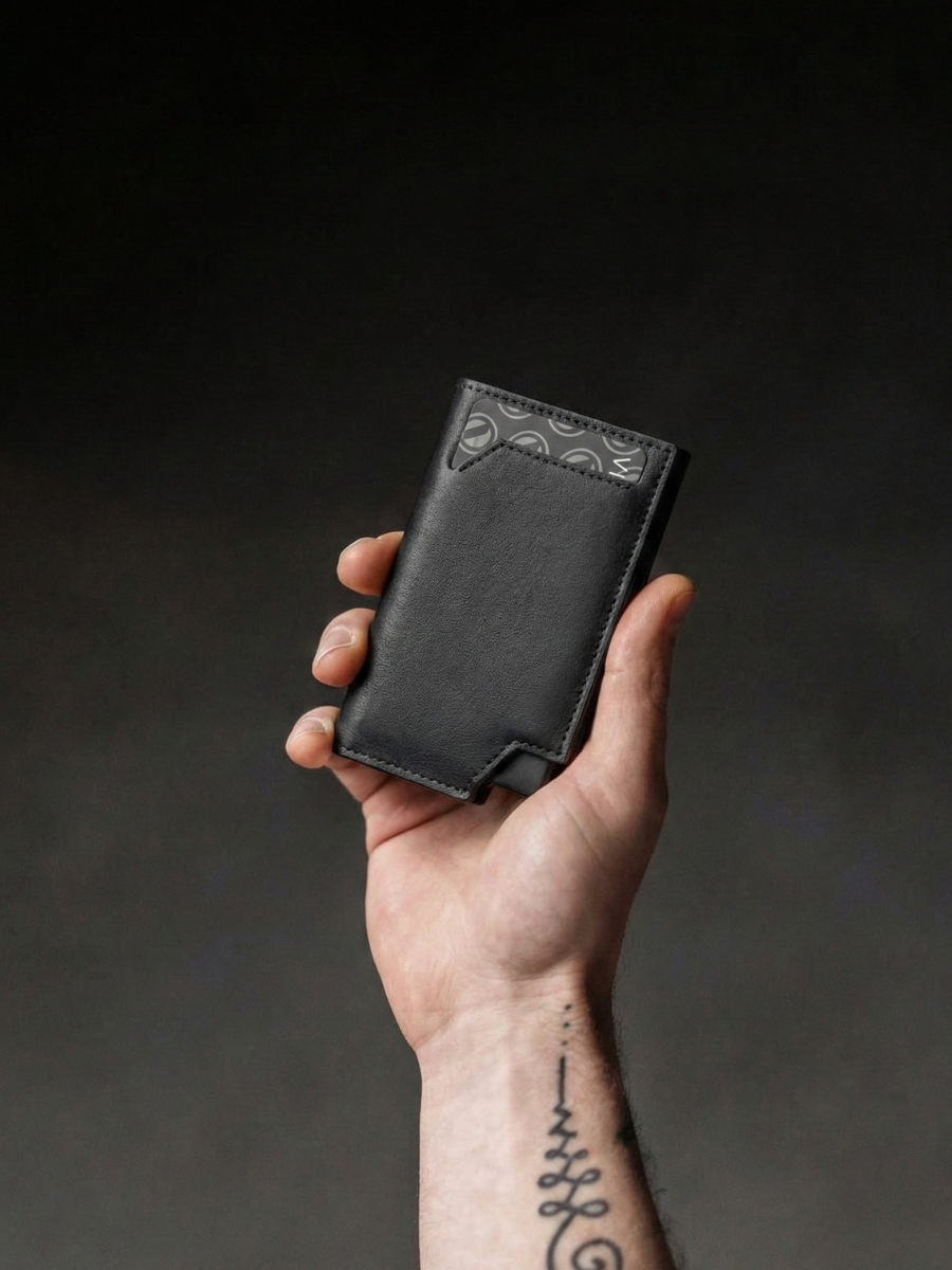 LEATHER SMART WALLET PRO - CLASSIC BLACK